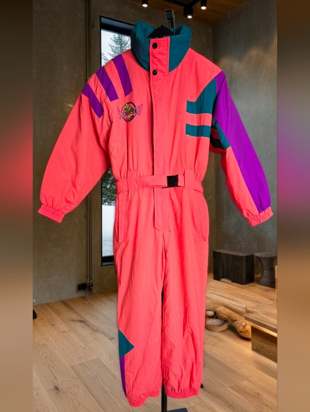 906 Vintage 90s FILA Snow Beach One Piece Ski Suit Youth L Women Petite XS